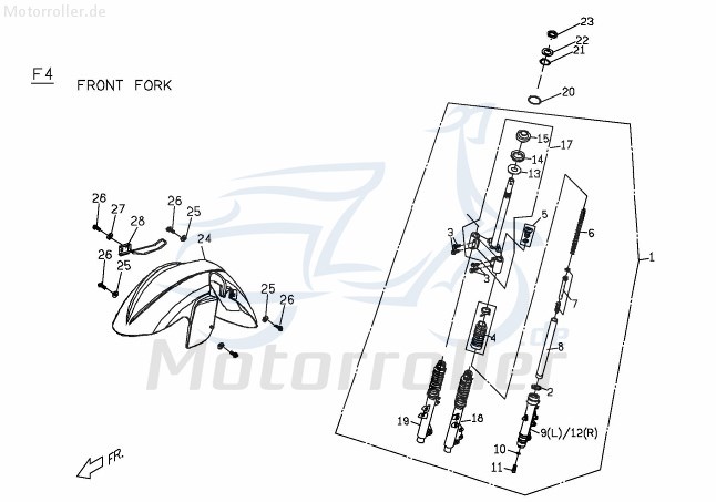 PGO Faltenbalg 130mm Manschette G-Max Gabelbalg C144C040000 Motorroller.de Gabelholmblende PGO T-Rex TR3