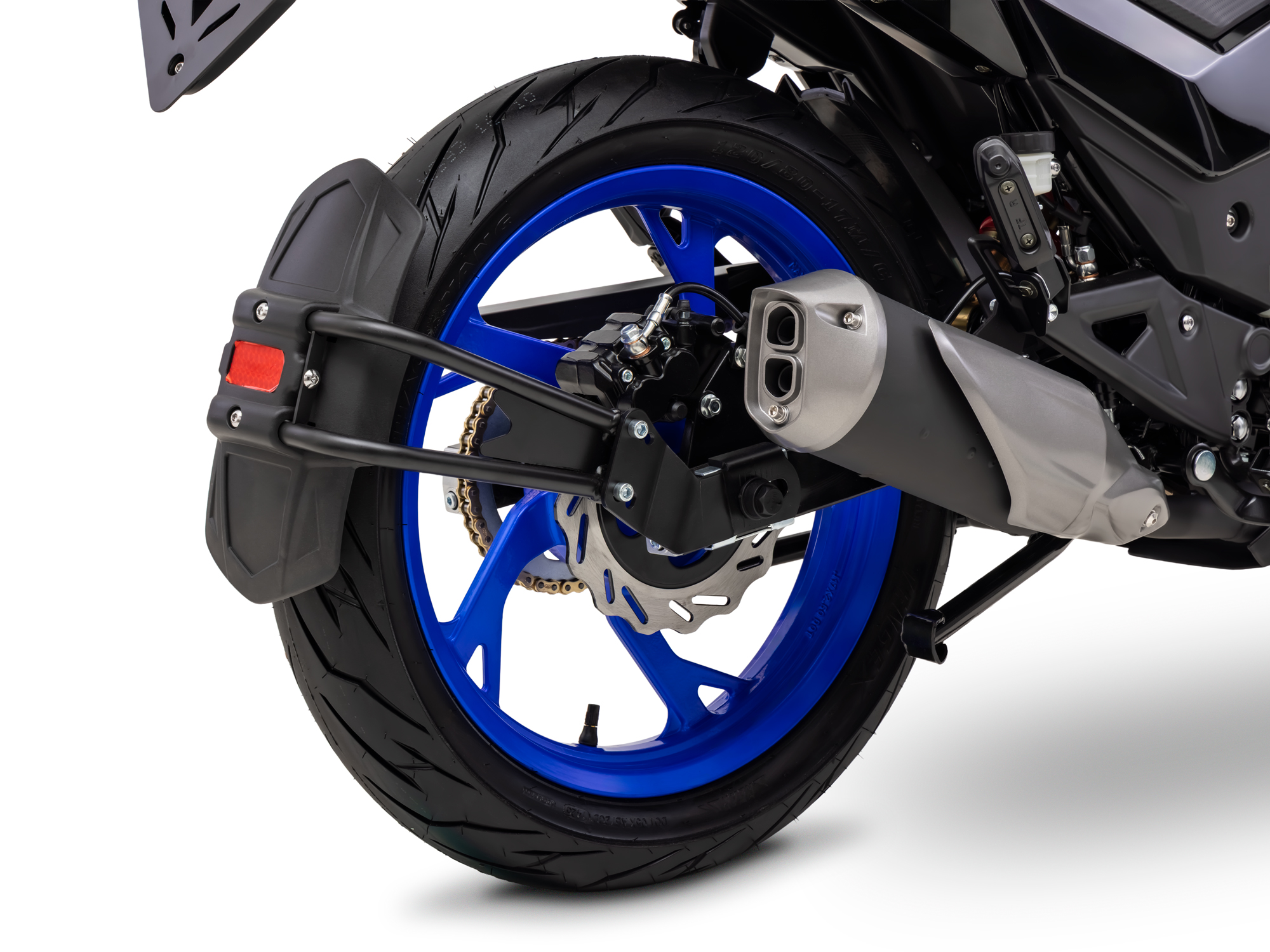 Motorrad Fighter 125 DV-RS AIR schwarz-blau 90 km/h Euro 5+ Schaltmoped Mokick Kleinkraftrad