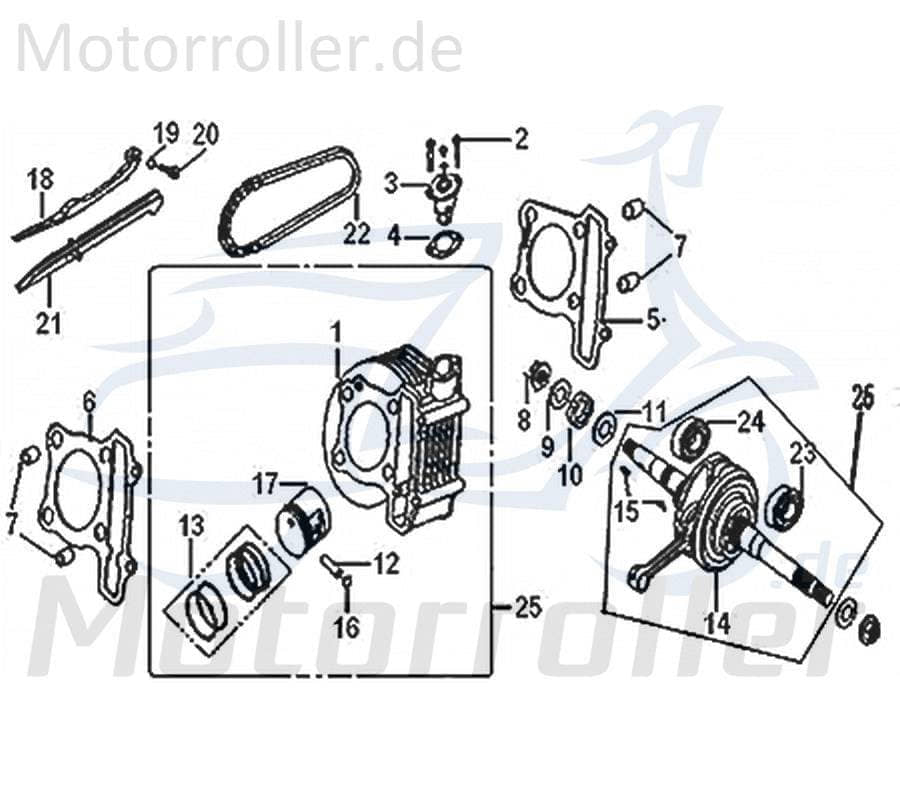 Sicherung Kolbenbolzen Sicherungsring Sicherungsclip 742010 Motorroller.de Kolbenbolzensicherung Scooter Moped Ersatzteil Service Inpektion