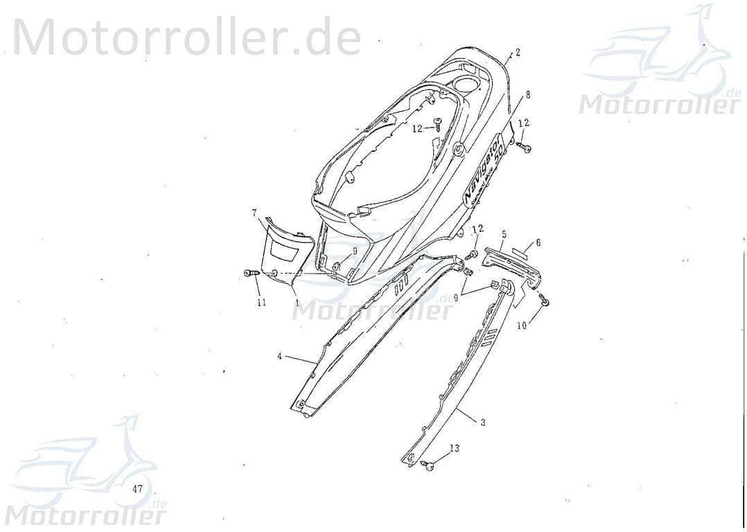 Rücklichtabdeckung Rex 50 von SMC