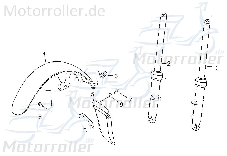 Gabelholm links Federbein 42103-CHP-00