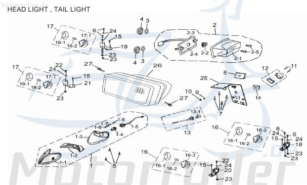AEON Blinker rechts Cobra 180 RS Signalleuchte 180ccm 4Takt Motorroller.de Blinklicht Blinkleuchte Fahrtrichtungsanzeiger Blinkleuchten Blinkerleuchte