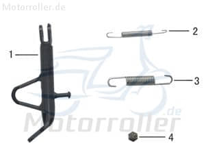 Seitenständer länge 135mm M 8 Roller-Ständer ZW-U-01