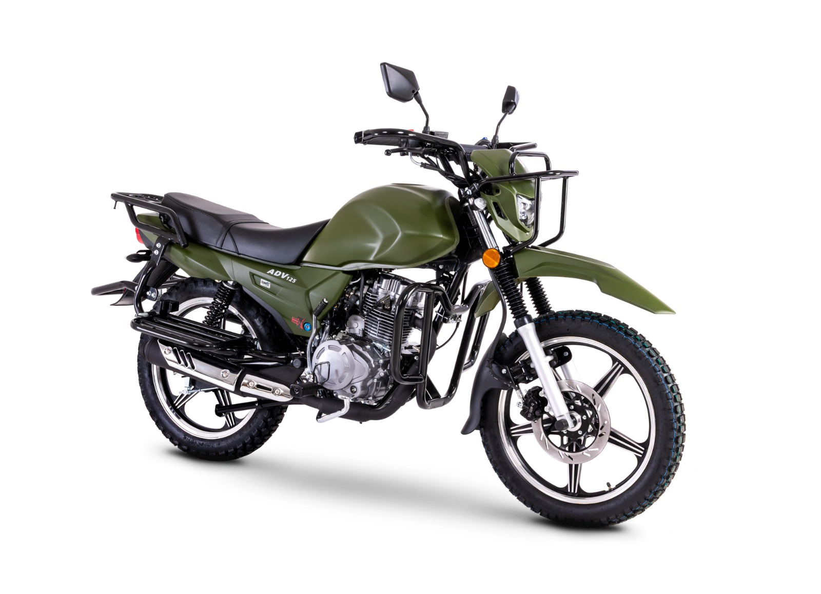 Motorrad Fighter 125 ADV-RS grün Euro 5+ Schaltmoped 125ccm 4 Takt Leichtkraftrad