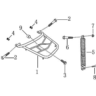 Gummidurchführung Gepäckträger 701665