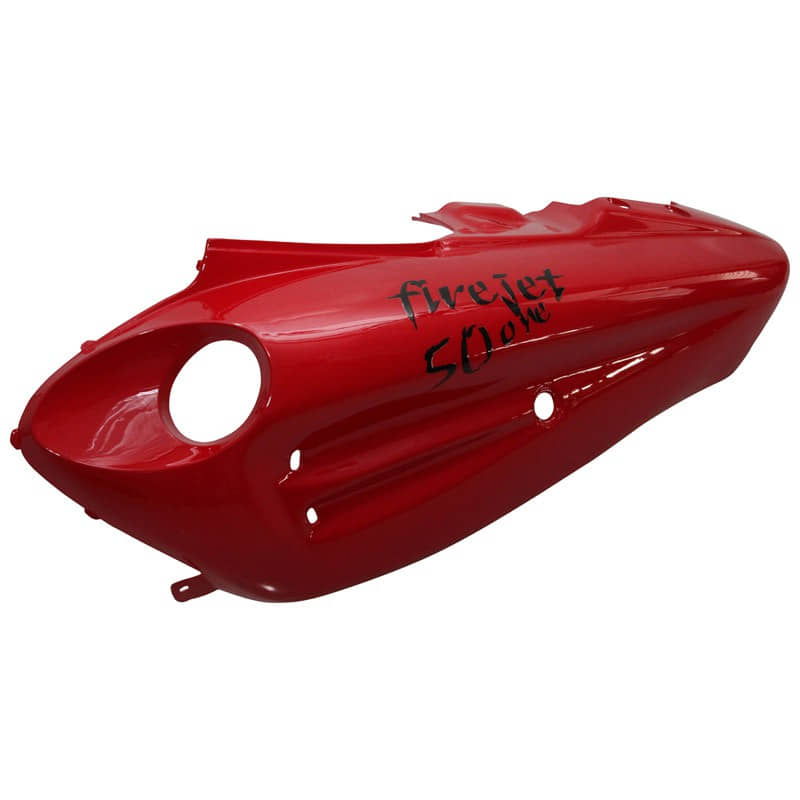 Heckverkleidung mit Dekor links rot 1020309-1 (179/177)