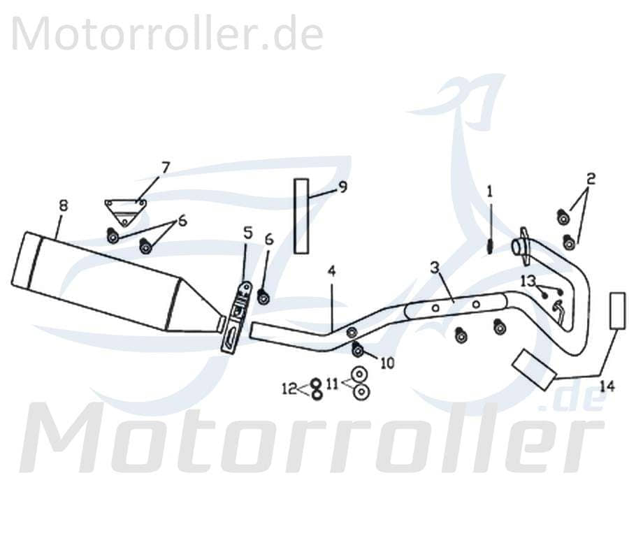 CPI Supermoto 250 DD Hitzeschutzscheibe Y9B-18141-00-00 Motorroller.de Motorrad Moped Ersatzteil Service Inpektion