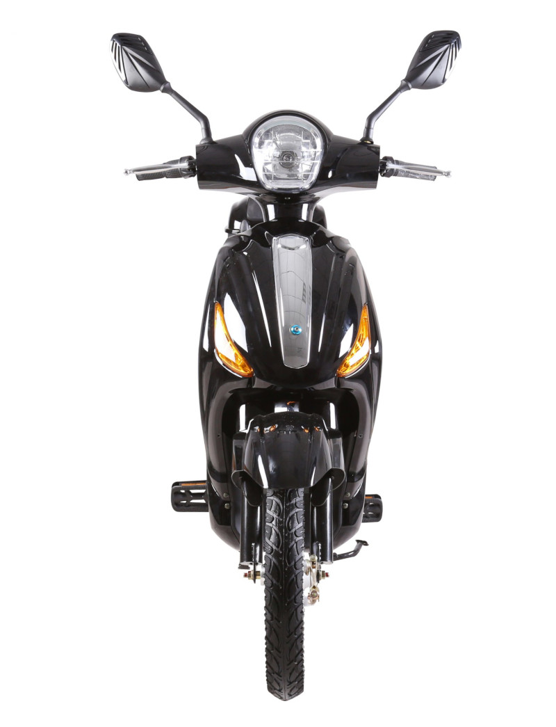 Elektroroller Scoody 25 Classic ZT-09A schwarz 250W 25 km/h Bleisäure-Akku E-Scooter E-Roller Mofa