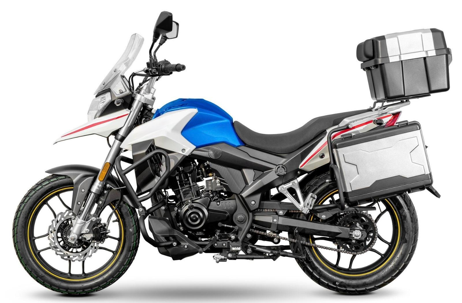 Motorrad Fighter 125 RX1-KS blau-weiß 99 km/h Euro 5+ Schaltmoped Mokick Kleinkraftrad