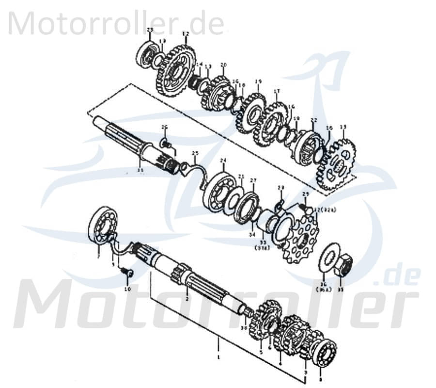 Antriebsritzel 15 Zähne Kreidler Motorrad 125ccm 4Takt 91514 Motorroller.de Antriebsrad Antriebritzel Antriebszahnrad Antriebs-Ritzel Antrieba-Rad