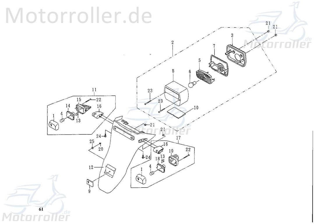Birne 12V 10W Blinker hinten linksu.rechts 55711-NCF-00