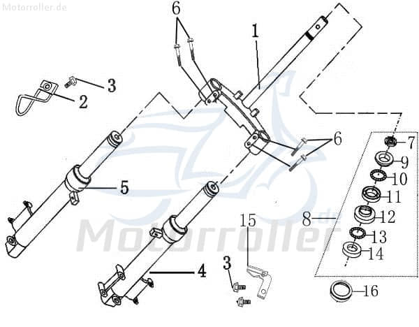 Halter für Tachowelle YY50QT-28 Halterung Clip 1090406