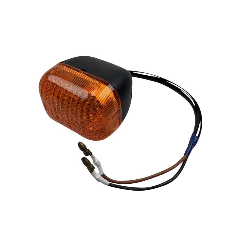 PGO Blinker E13 vorn rechts Big Max 50 Blinklicht 50ccm 2Takt Motorroller.de orange, Gehäuse dunkel schwarz Signalleuchte Blinkleuchte Blinkleuchten