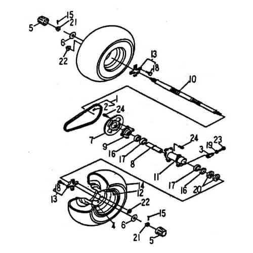 Rex Quad 50 Buchse Hinterradnabe Hülse ATV 50ccm 2Takt 99676 Motorroller.de Distanzhülse Distanzring Distanz-Hülse Distanzbuchse Passhülse Passbuchse