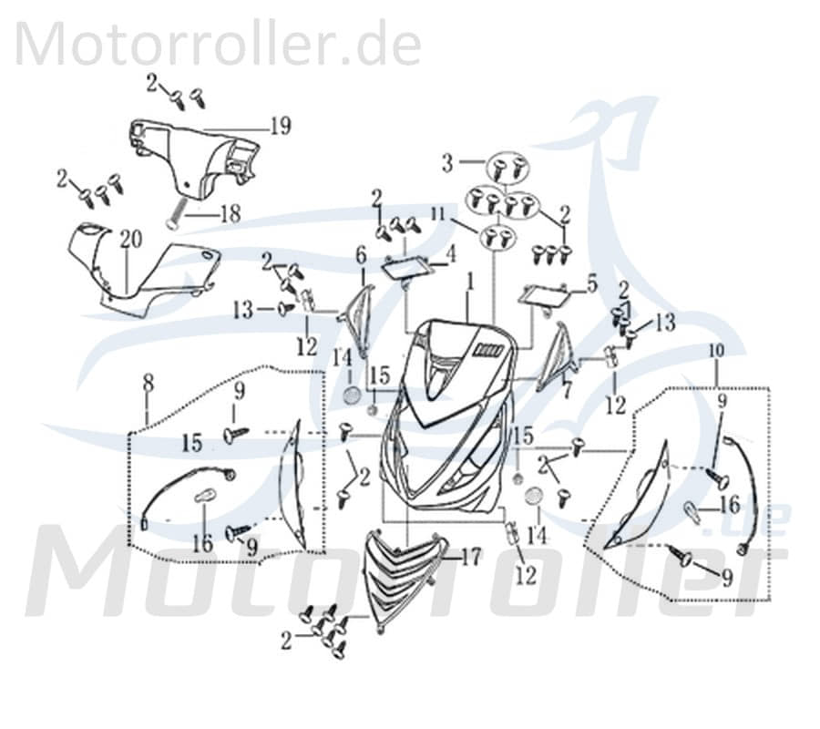Blechschraube ST4,2x10 706130 von Motorroller.de
