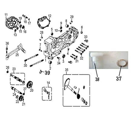 Ölablasschraube M12 Rex Palermo Ölstopfen 740307 Motorroller.de Scooter Ersatzteil Service Inpektion Direktimport
