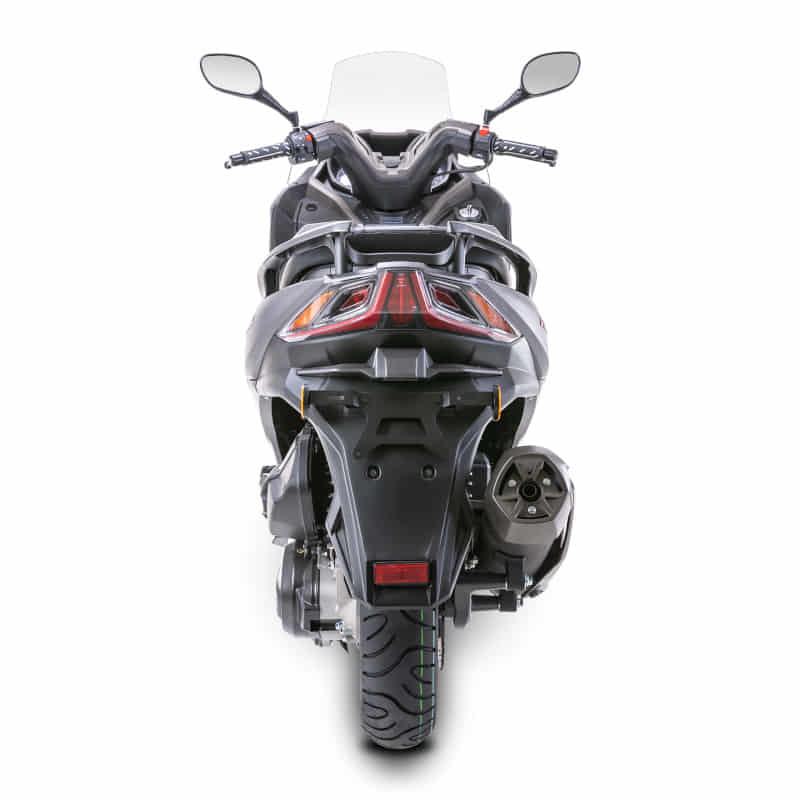 Motorroller Fighter 125 R GT Max blau 95 km/h 4-Ventiler Euro 5+ Großraumroller Leichtkraftrad Scooter 125ccm