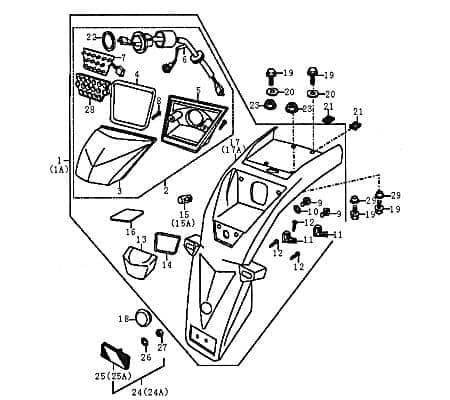 LED Rückleuchte Rex Enduro 125 DD Kaltlicht Lichtdiode 89625 Motorroller.de Leuchtdiode Motorrad Supermoto Enduro 125 Ersatzteil Service Inpektion