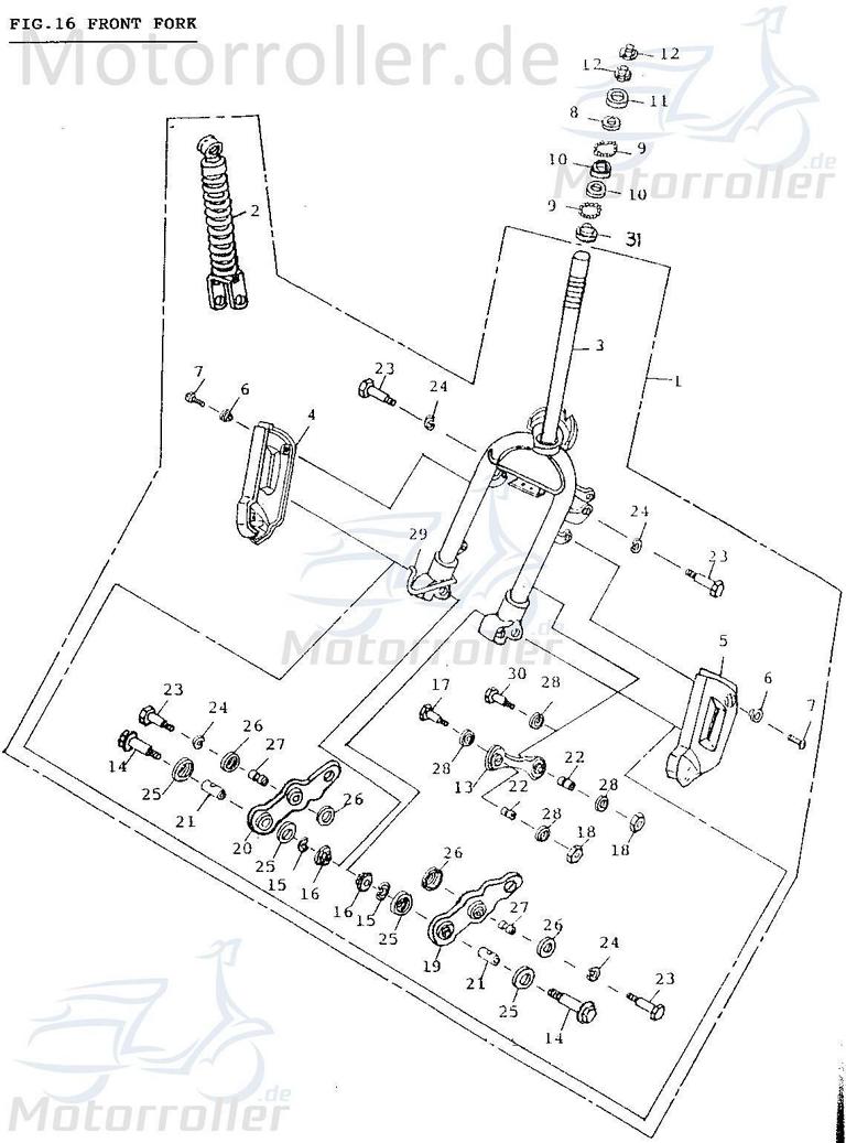 Bundmutter M10x1-25mm weiß verzinkt Kreidler Kart 78190402 Motorroller.de Sechskantmutter Flanschmutter Sechskant-Mutter Flansch-Mutter Bund-Mutter