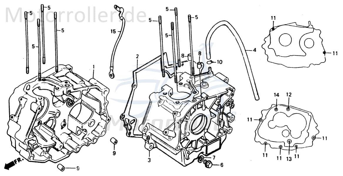 Chunlan Chopper Motorablassschraubendichtung 125ccm 4Takt ABB-P17-NO.-07 Motorroller.de 244FM Motorrad Moped Ersatzteil Service Inpektion Direktimport