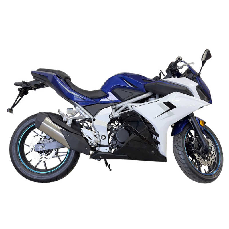 Motorrad Fighter 125 BL-S blau 95 km/h Euro 5+ Schaltmoped 125ccm 4 Takt Leichtkraftrad Krad Kraftrad