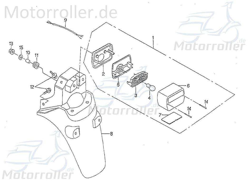 SMC Chopper 125 Schraube M6x12mm 125ccm 4Takt 94708-06012-C Motorroller.de Bundschraube Maschinenschraube Flanschschraube Flansch-Schraube Scooter