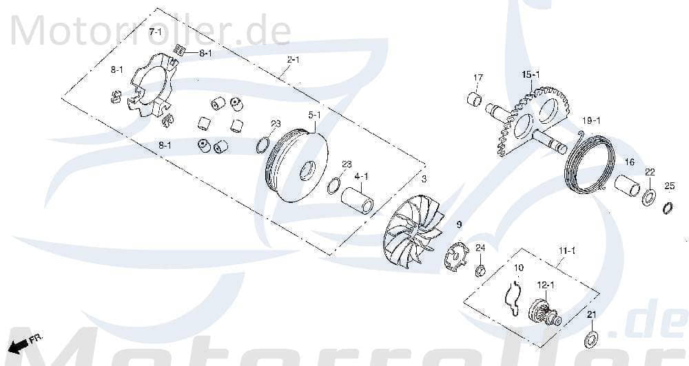 Variatorscheibe i- kompl- Ot-00 DAE-2210A-SA1-0102-EU