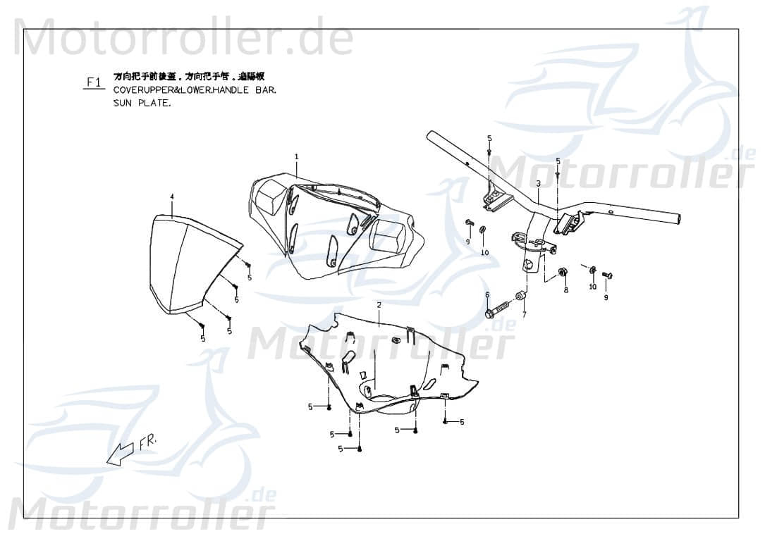 PGO Bundschraube mit Unterlegscheibe T-Rex 50 50ccm 2Takt Motorroller.de Maschinenschraube Flanschschraube Flansch-Schraube Maschinen-Schraube Scooter