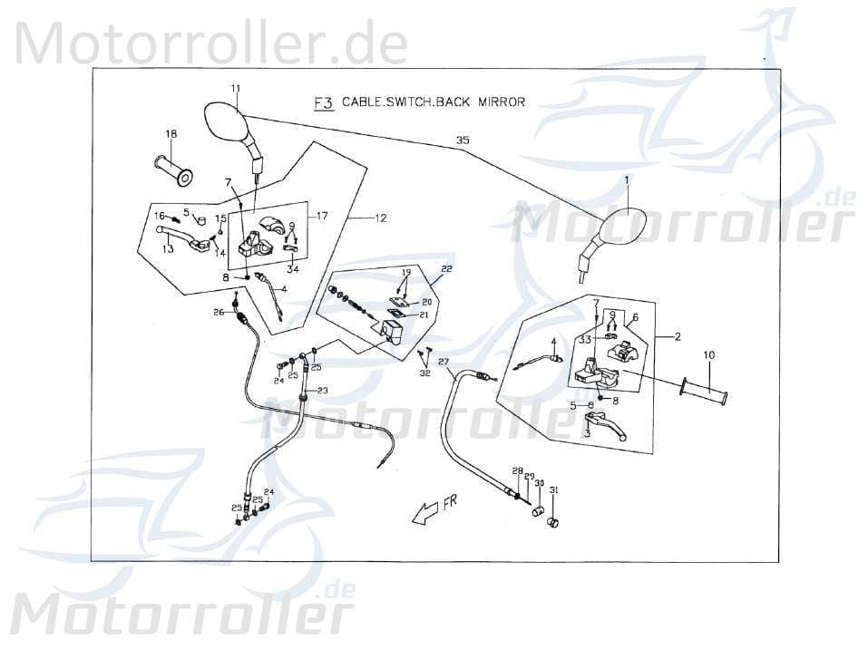 Gaszug komplett Seil-Zug C15446020001