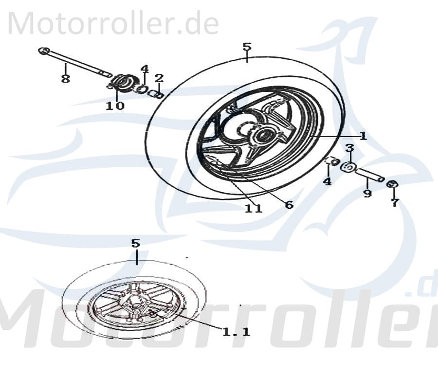 Radachse v. M12 x 1,25 224 44004G4CT000