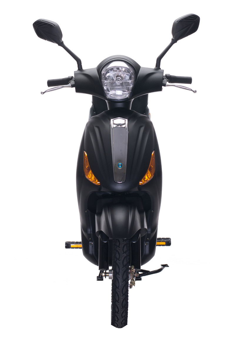 Elektroroller Scoody 25 Classic ZT-09A schwarz-matt 250W 25 km/h Bleisäure-Akku E-Scooter E-Roller Mofa