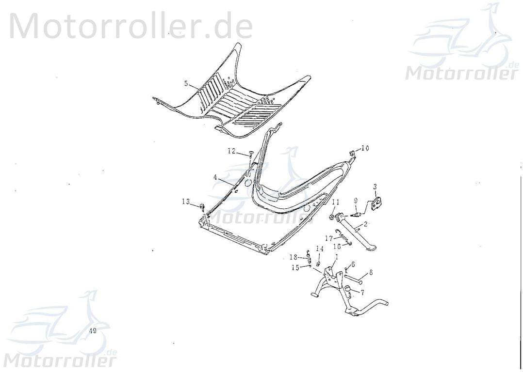 Fußmatte 53483-NAF-00 original