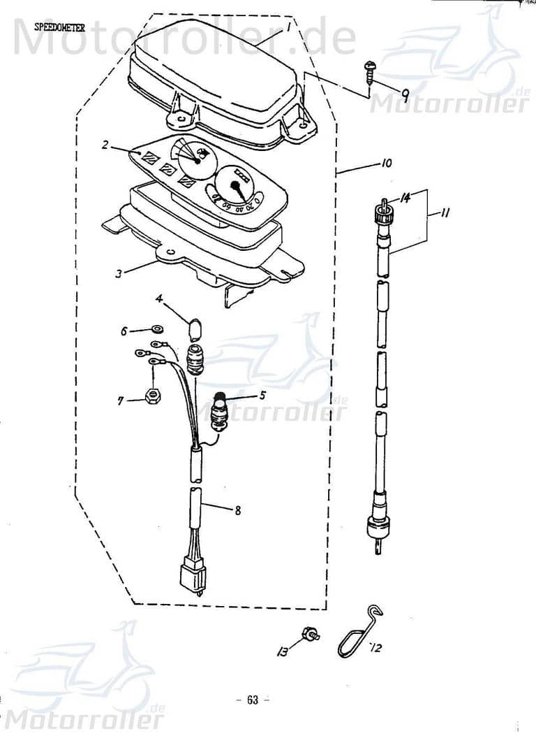 Osram Glühbirne 12V 3W Glassockel T10 W2.1x9.5d 50ccm 2Takt Motorroller.de Glühlampe Glassockellampe Innenleuchte Standlichtbirne Leuchtmittel 152QMI