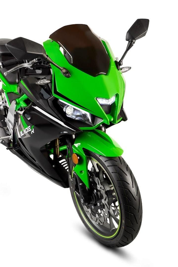 Motorrad Fighter 125 BL-S grün 95 km/h Euro 5+ Schaltmoped 125ccm 4 Takt Leichtkraftrad Krad Kraftrad