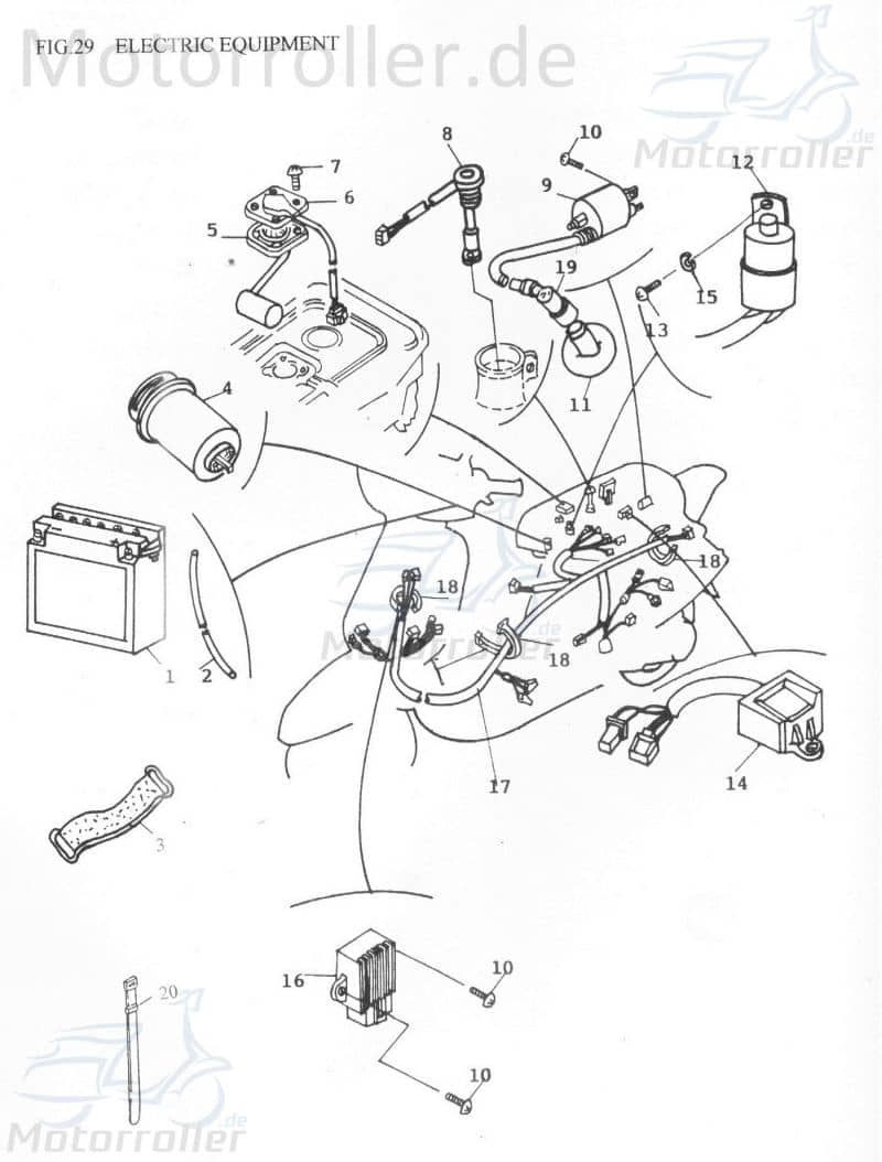 Adly Zündkerzenstecker ATV 50 II Utility XXL AC 50ccm 2Takt Motorroller.de Zündkerzen-Stecker Minarelli liegend Quad ATV 50 RS XXL AC weiß-blau UTV