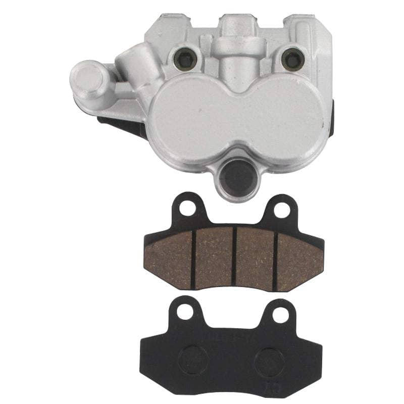 Rex RS750 Brems-Zange silber vorne links Bremszange Motorroller.de Bremssattel 50ccm 4Takt 139QMB JSD50QT-13 50cc 4T 139QMA Brems-Sattel