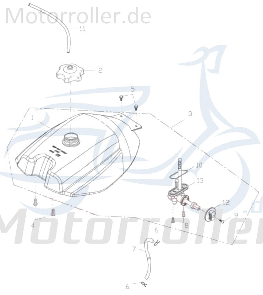 Adly Benzinhahn ATV 50 II Utility XXL AC Quad 50ccm 2Takt Motorroller.de Kraftstoffhahn Kraftstoffventil Benzin-Hahn Kraftstoff-Ventil Benzin-Ventil