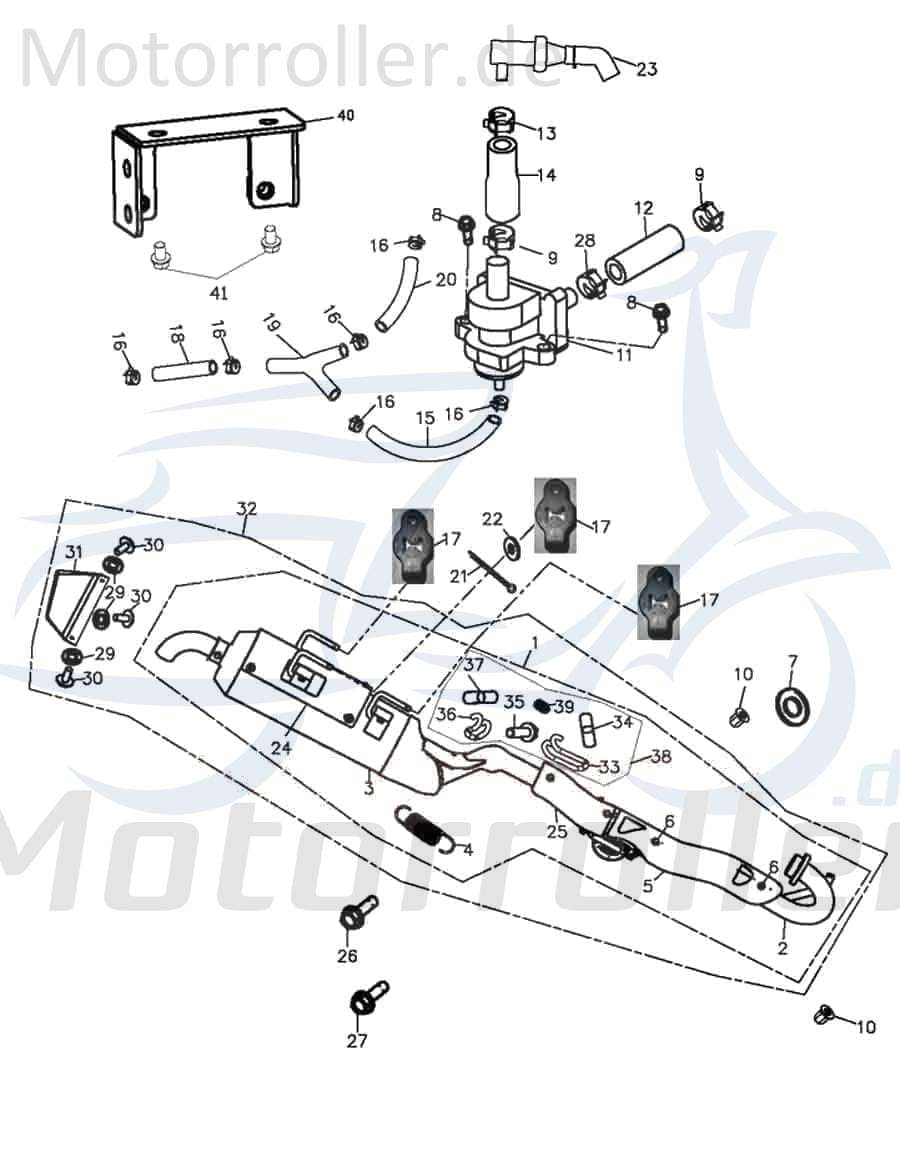 Gewindehalter mit Adly ATV 320 Hurricane Flat 272ccm 4Takt Motorroller.de 320ccm-4Takt Quad UTV Ersatzteil Service Inpektion Direktimport