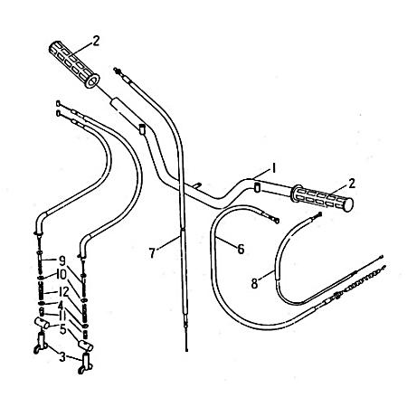 Chokezug Einzelvergaser Lenker Quad ATV Seilzug 94178