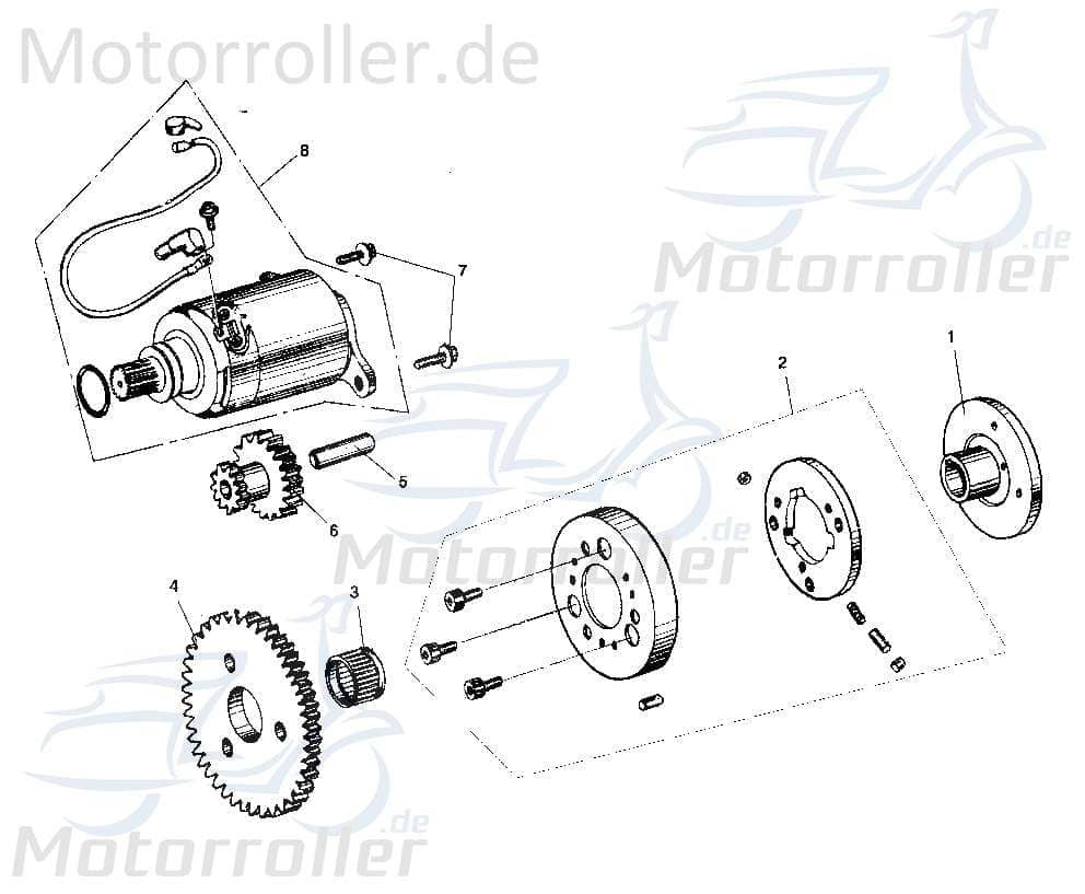 Anlasserfreilauf / ANLASSERKUPPLUNG M150-1063000