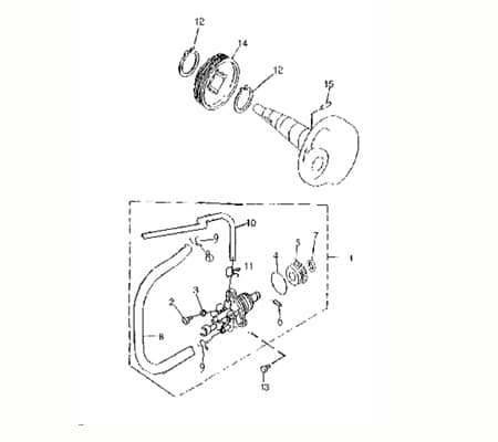 O-Ring Gummidichtung AGM-MOTORS 90A-05152-00-00