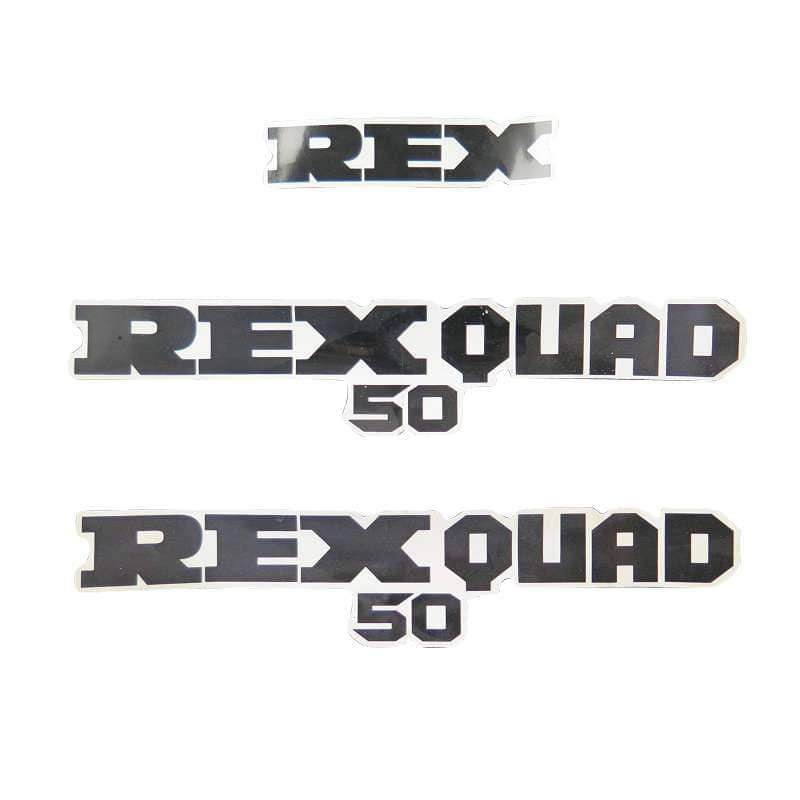 Rex Quad 50 Dekorsatz Aufkleber Sticker 50ccm 2Takt 75713 Motorroller.de Aufkleber-Set Deko-Set Aufklebersatz Dekoraufkleber Kit ATV SMC UTV Service