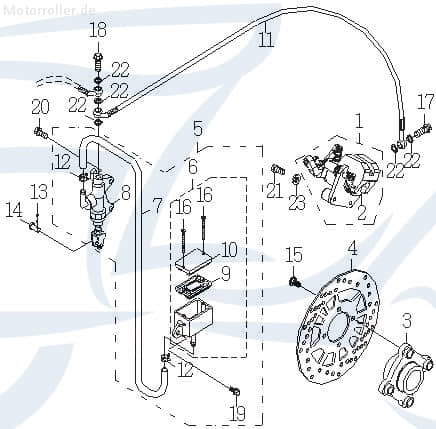 Aufnahme Bremsscheibe Halter 45830-CBW-00