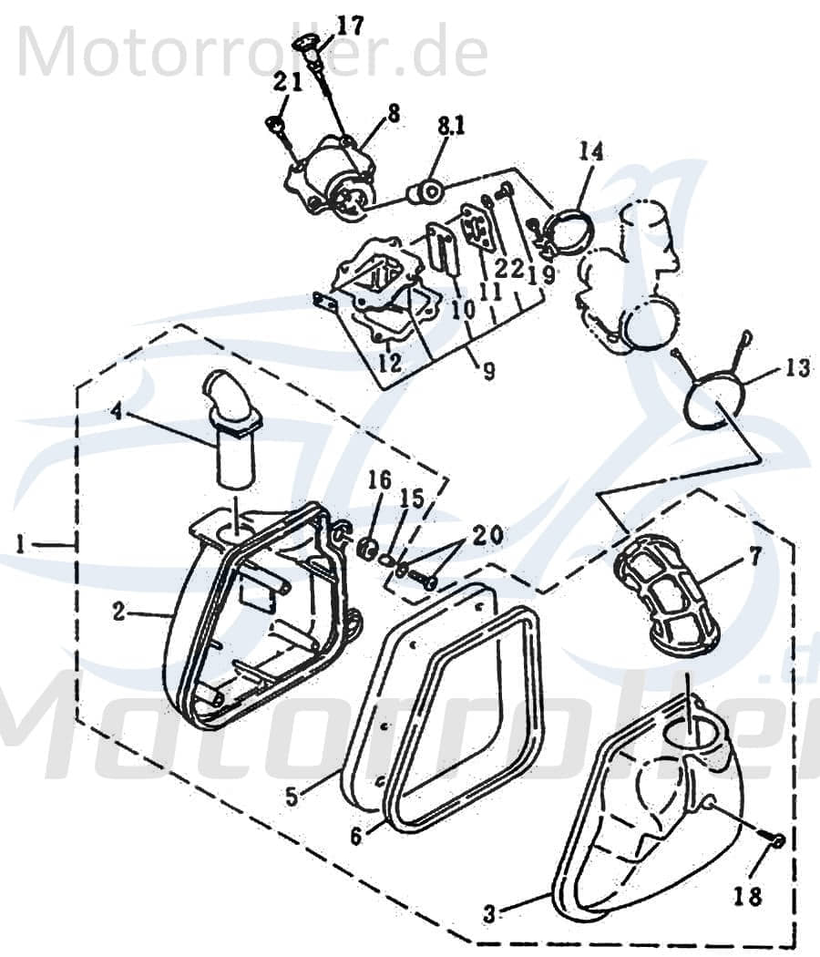 Luftfilteransaugrohr Baujahr 2001 71621