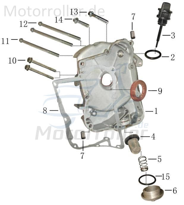 Bundschraube M6x32mm mit Bund verzinkt AGM Roller 50ccm 2Takt Motorroller.de Maschinenschraube Flanschschraube Flansch-Schraube Maschinen-Schraube