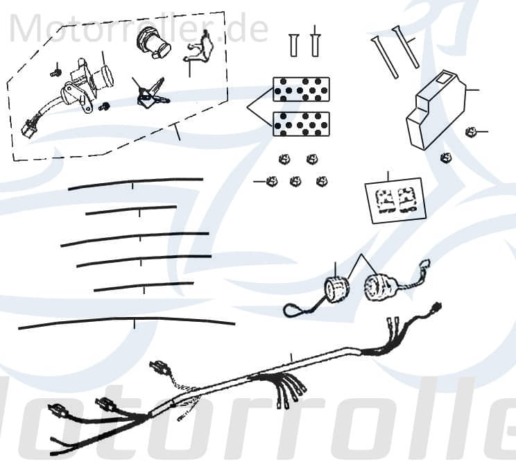 Kreidler Hiker 2.0 Electro Ladebuchse 50ccm elektro 703012 Motorroller.de Ladeanschluss Elektrobuchse Standard Ladeverbinder 50ccm-elektro Ersatzteil