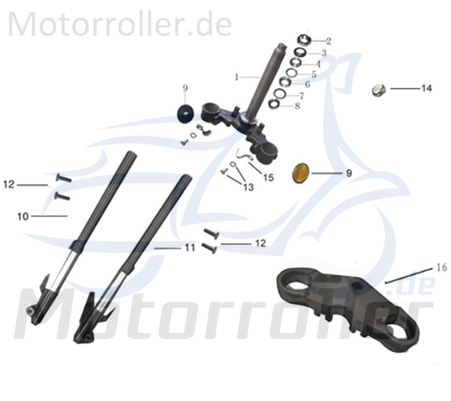 Lenkkopflager unten Lenkschalter 780175