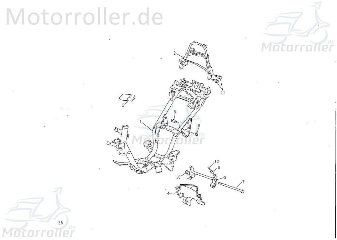 Rahmen 41110-NAF-00 für 50ccm 2Takt