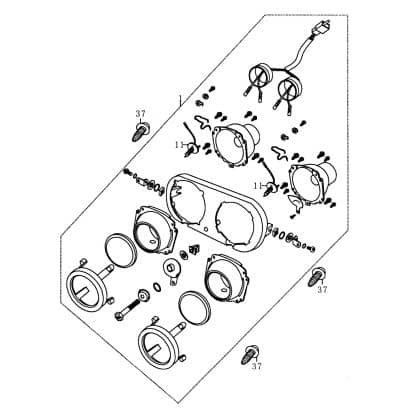 Scheinwerferbirne Halogen 12V55W Sockel PK22S Rex 83411 Motorroller.de Halogenleuchte Halogenglühlampe Scheinwerferlampe Glühbirne Leuchtmittel