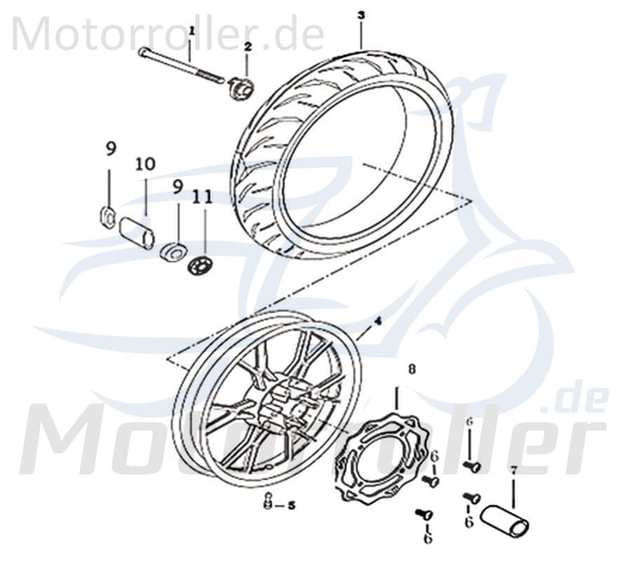 Reifen 110/70-17 AGM-MOTORS 501-11070-17Z